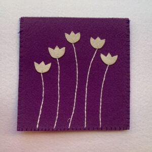 Pouch – Tulips, Purple