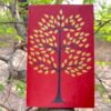 Handpainted_notebook_Tree_of_life_Dark Red