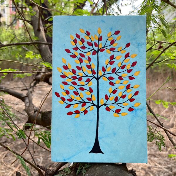 Handpainted_notebook_Tree_of_life_Sky_Blue