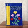 Royal blue_Love grows by giving_felt bookcover_Dream_Imagine_Create