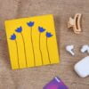 Tulips_Yellow_Felt Utility Pouch