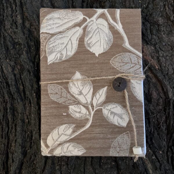 Brown_Cloth notebook_Floral