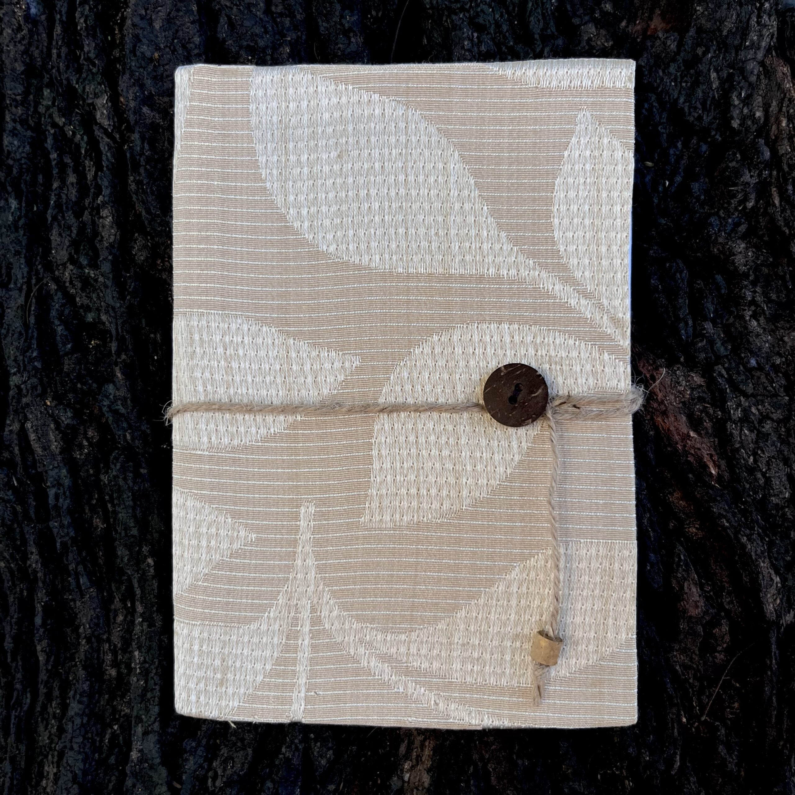 Cream_Floral_Cloth notebook