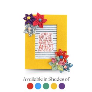 Felt_photoframe_Floral_Yellow