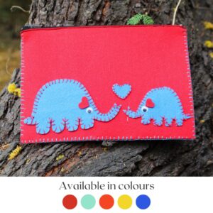 Elephant_Felt_pouch_Red