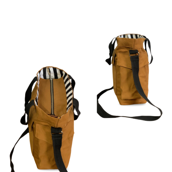 Camel_brown_unisexbag_side_zip