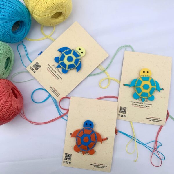 Felt Rakhi_unique rakhi_Turtoise