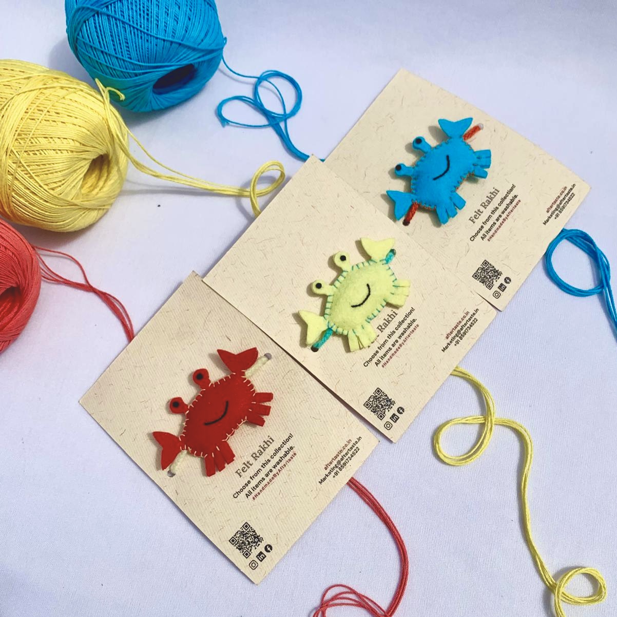 Felt Rakhi_unique rakhiCrab